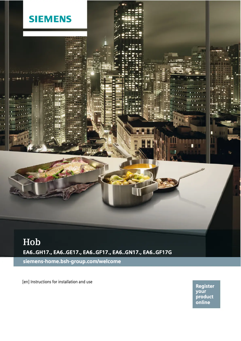 Image de la première page du manuel de l'appareil EA64RGNA1E