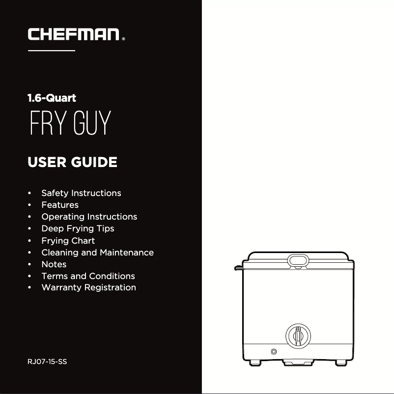 Page n°1 - Manuel utilisateur Chefman RJ07-15-SS
