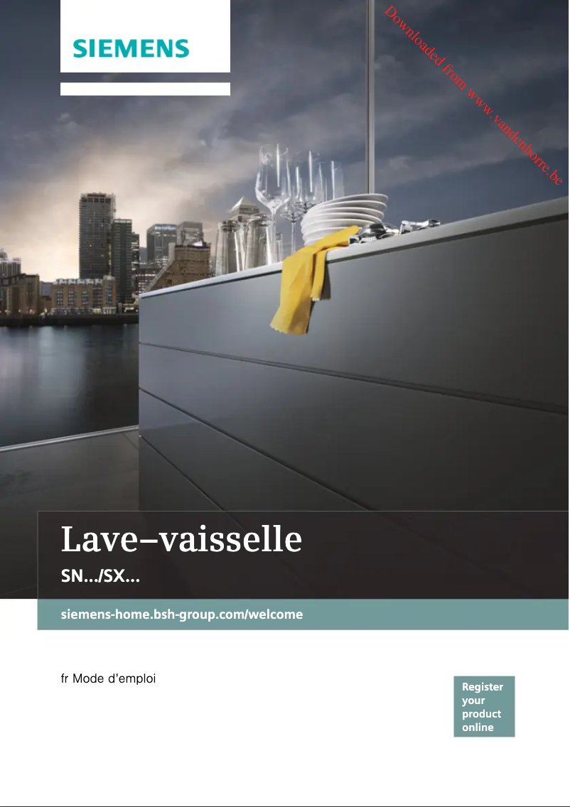 Page n°1 - Manuel utilisateur Siemens SN436S01GE