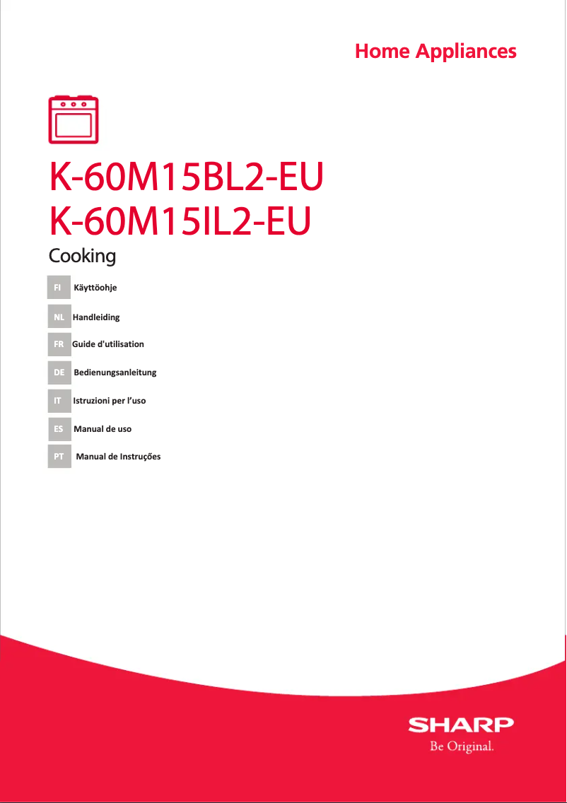 Page n°1 - Manuel utilisateur Sharp K-60M15BL2-EU