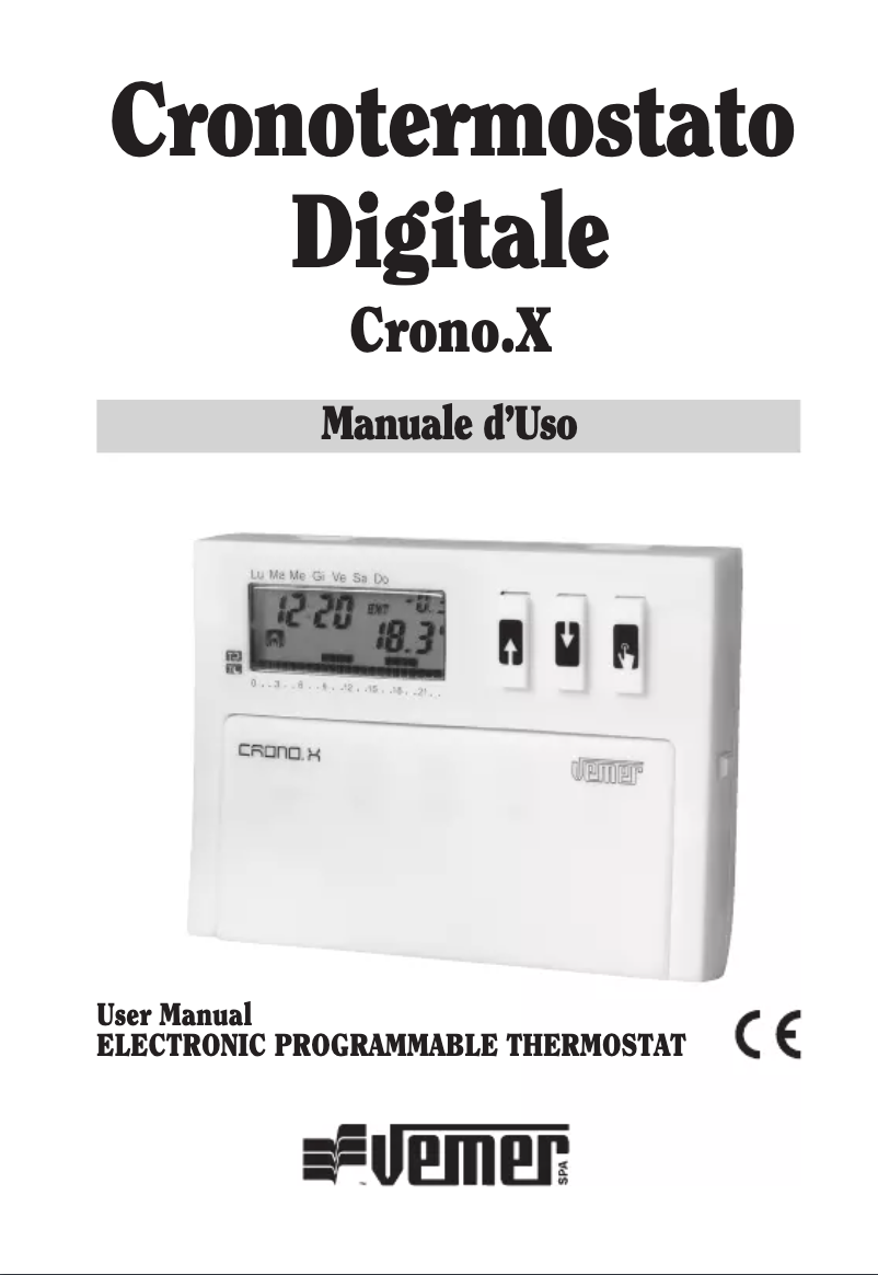 Página 1 del manual Manual de usuario Vemer Crono.X