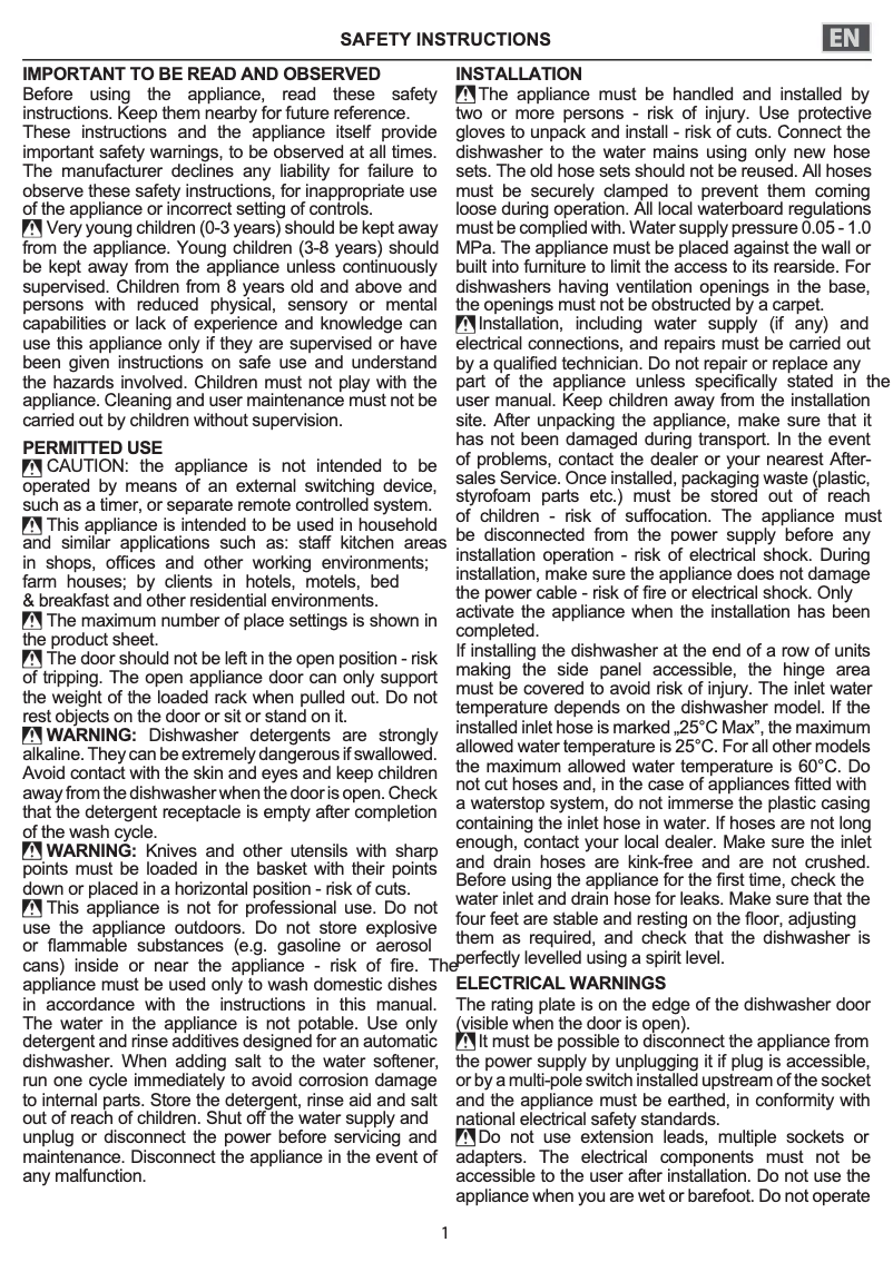 Image de la première page du manuel de l'appareil W7U HP33