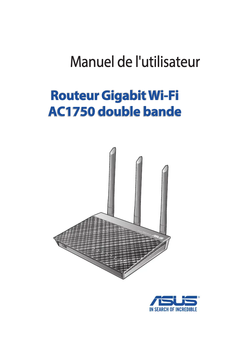 Image de la première page du manuel de l'appareil RT-AC66U+