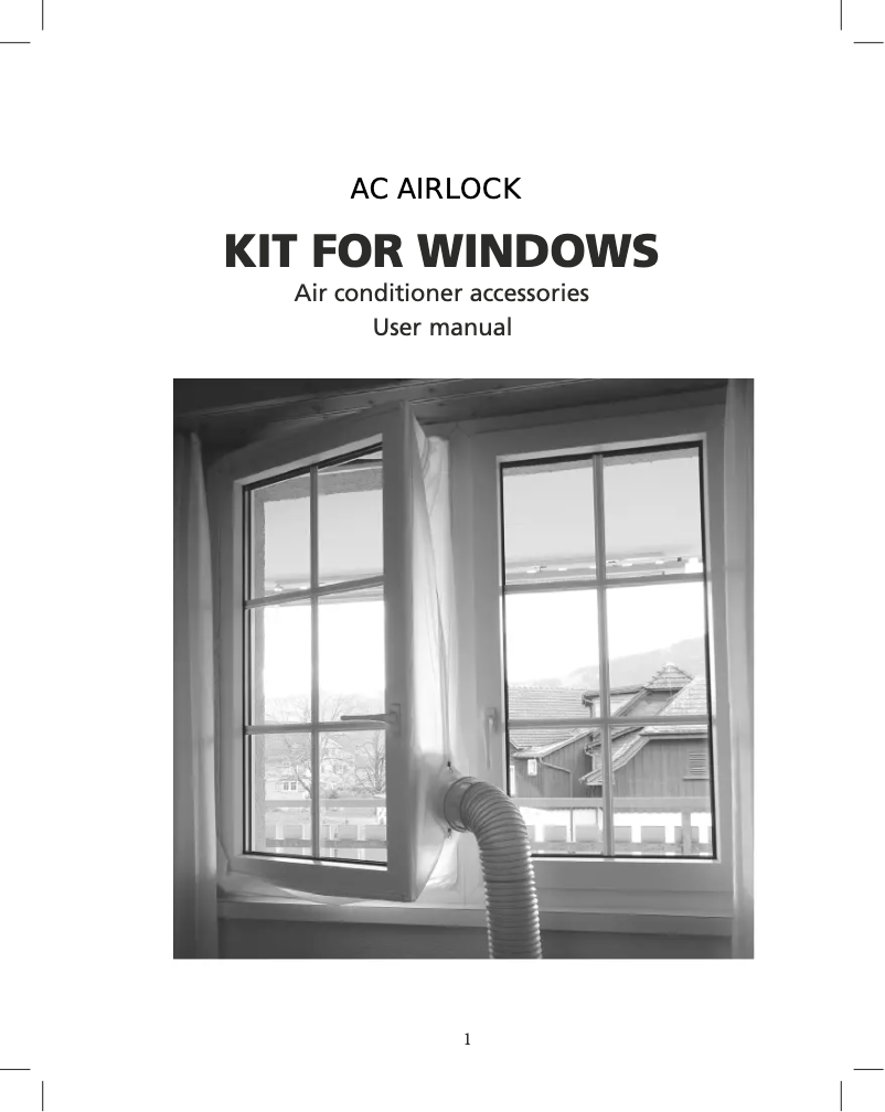 Page 1 de la notice Manuel utilisateur ElectriQ AC-AIRLOCK