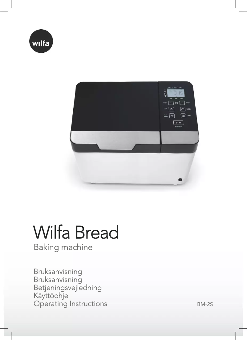 Image de la première page du manuel de l'appareil Bread BM-2S