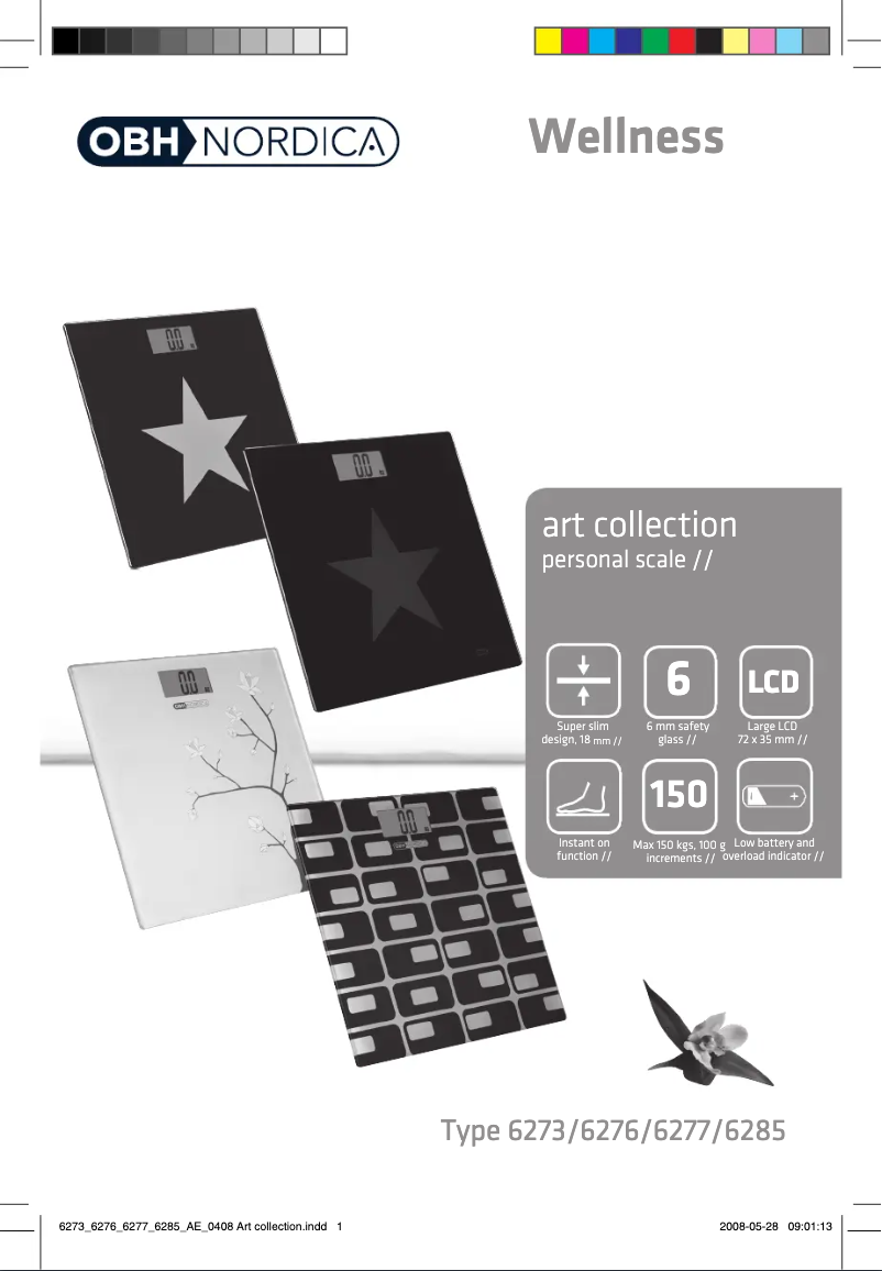 Page 1 de la notice Manuel utilisateur OBH Nordica Japanese Flower