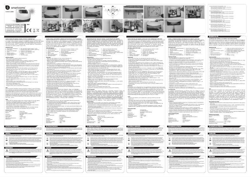 Page 1 de la notice Manuel utilisateur Smartwares SA68G