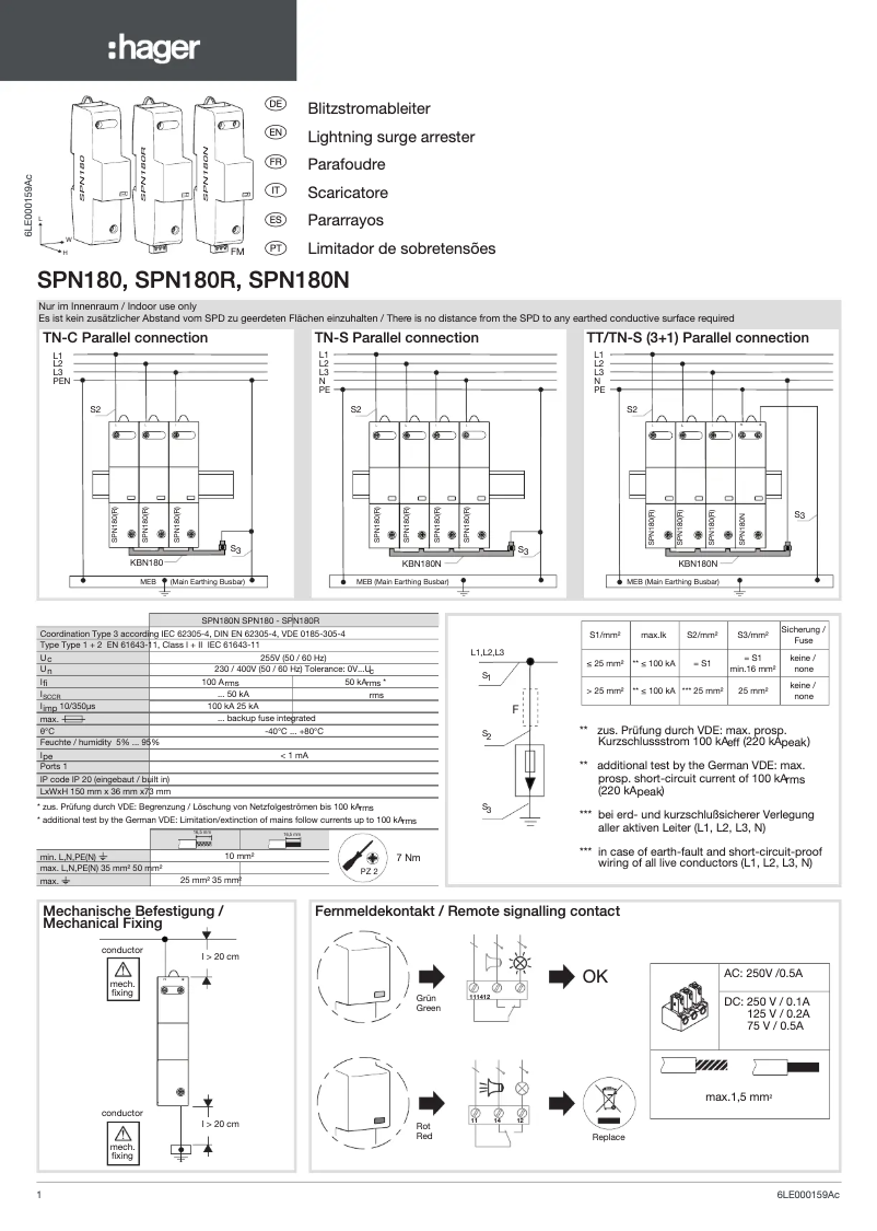 Page 1 de la notice Manuel utilisateur Hager JF801SPD