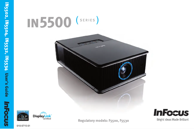 Page n°1 - Manuel utilisateur InFocus IN5502