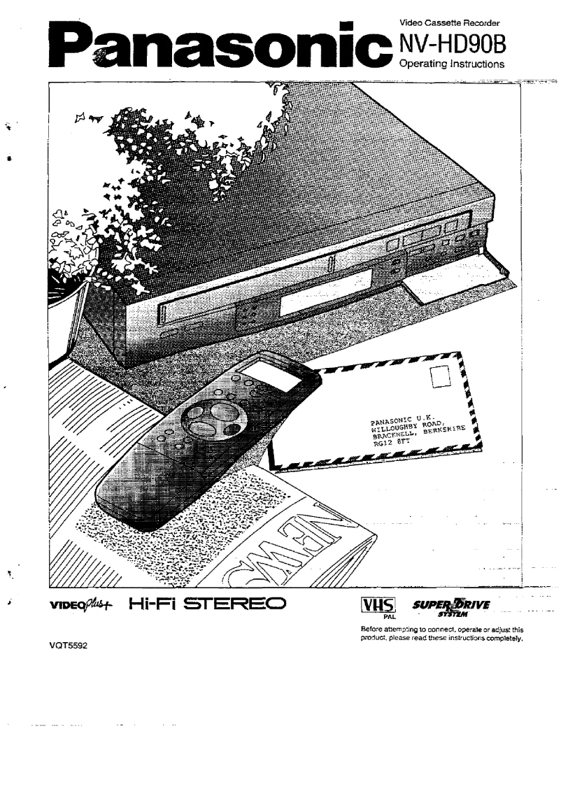 Page 1 de la notice Manuel utilisateur Panasonic NV-HD90B