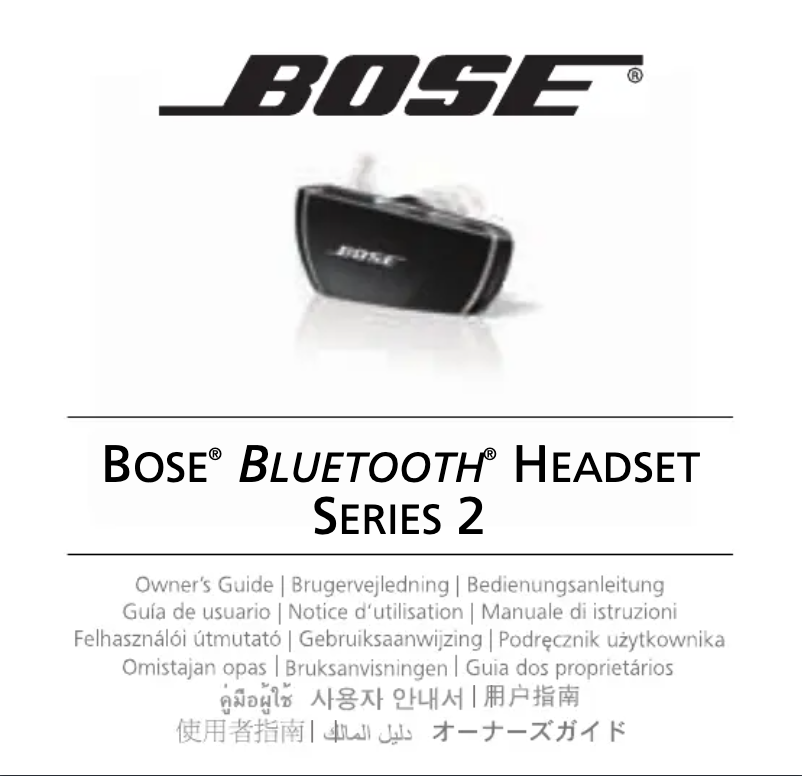 Page 1 of the manual User Manual Bose 48822