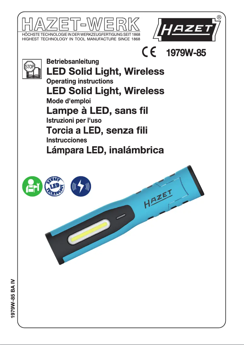 Image de la première page du manuel de l'appareil 1979W-85