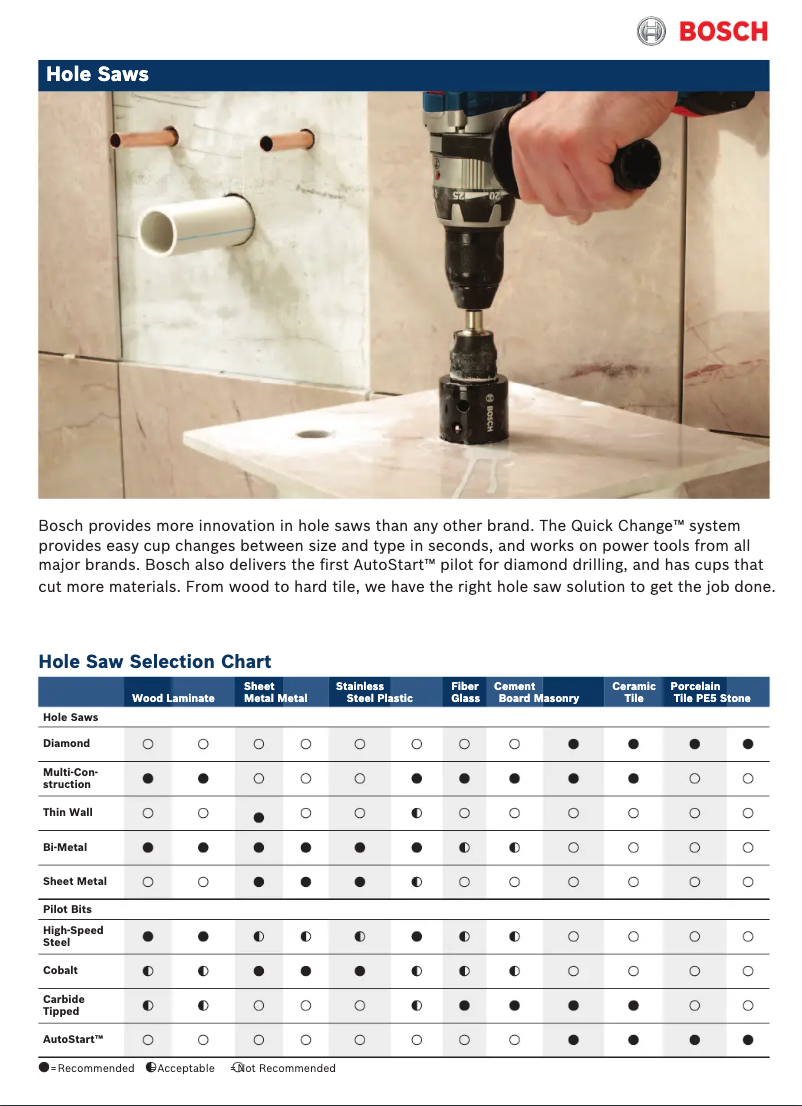 Page 1 of the manual User Manual Bosch HDGQA