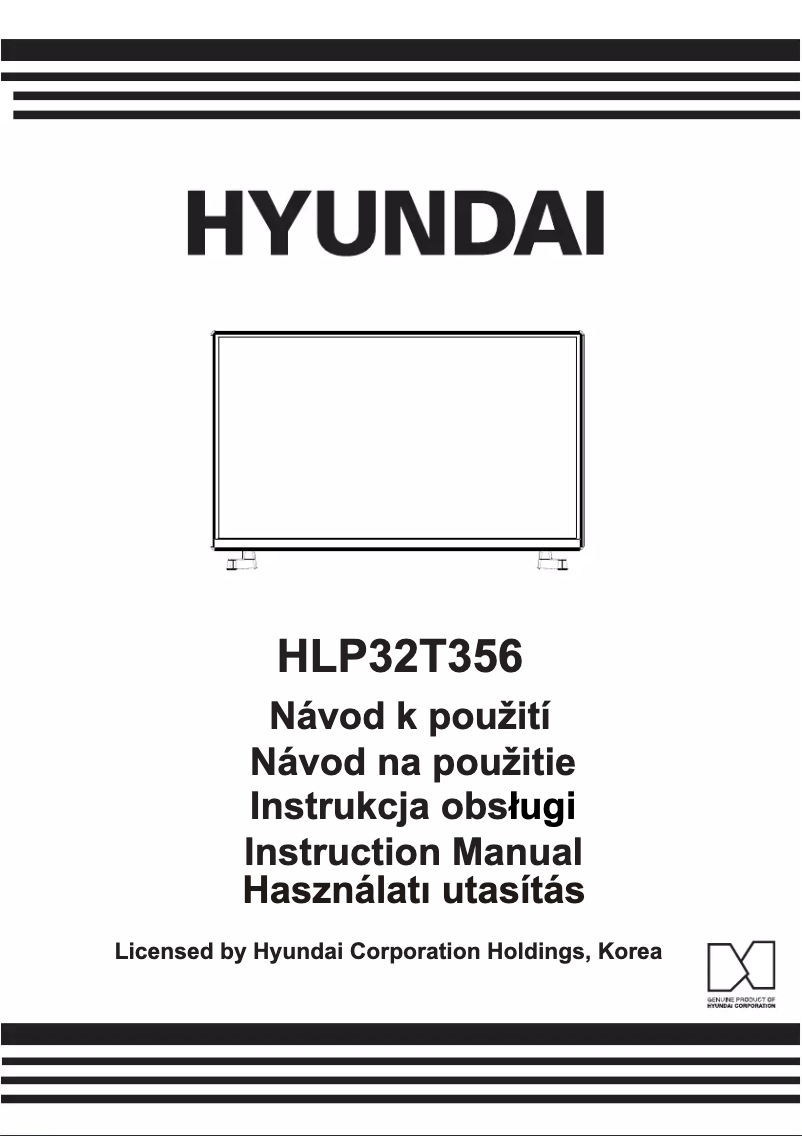Page 1 de la notice Manuel utilisateur Hyundai HLP32T356