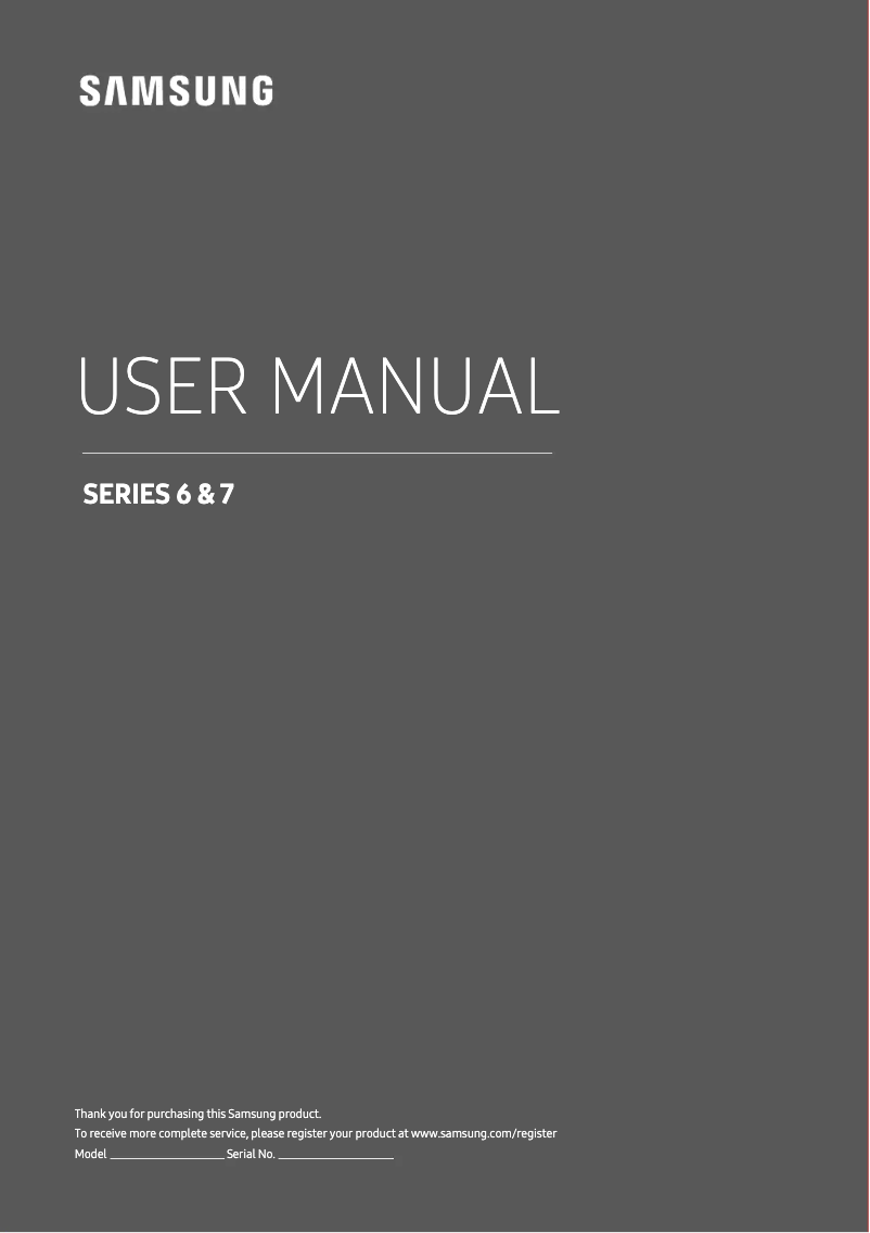 Page n°1 - Manuel utilisateur Samsung UA49MU7350S