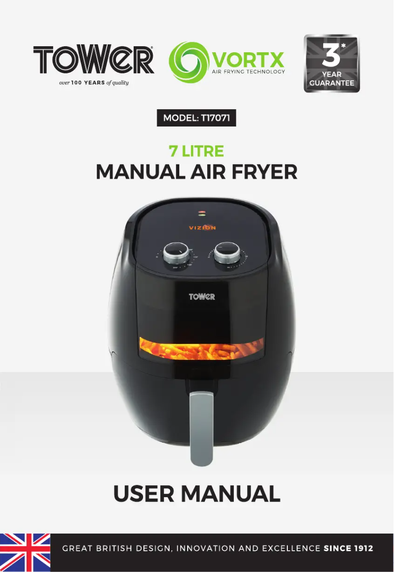 Image de la première page du manuel de l'appareil Vortx T17071