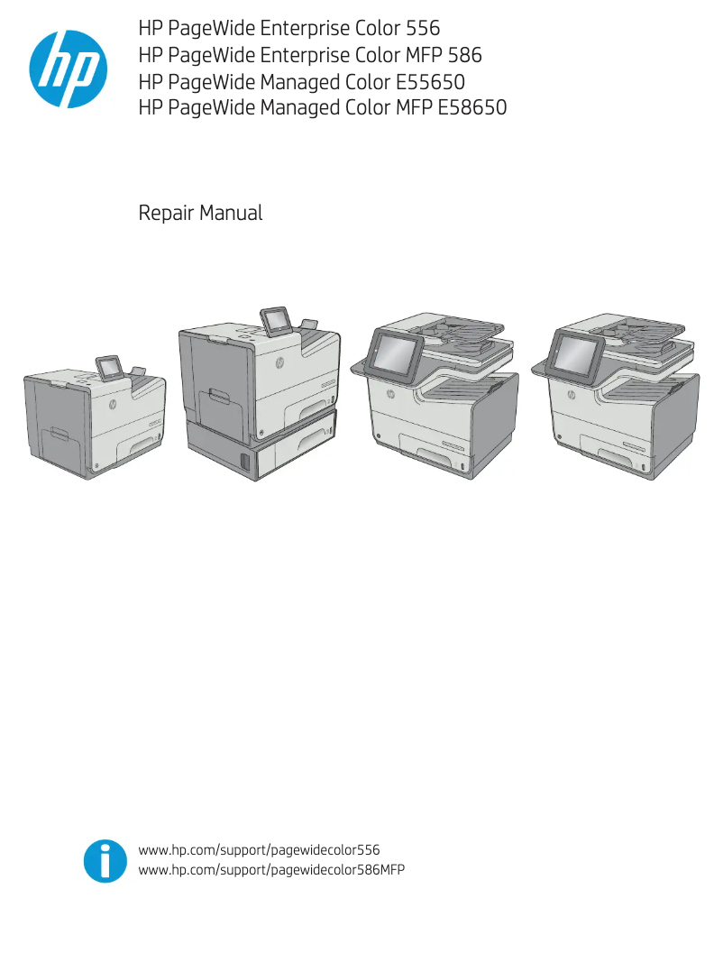 Página 1 del manual Manual de usuario HP PageWide Enterprise Color E55650