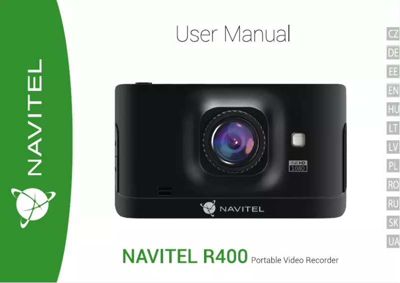 Image de la première page du manuel de l'appareil R400