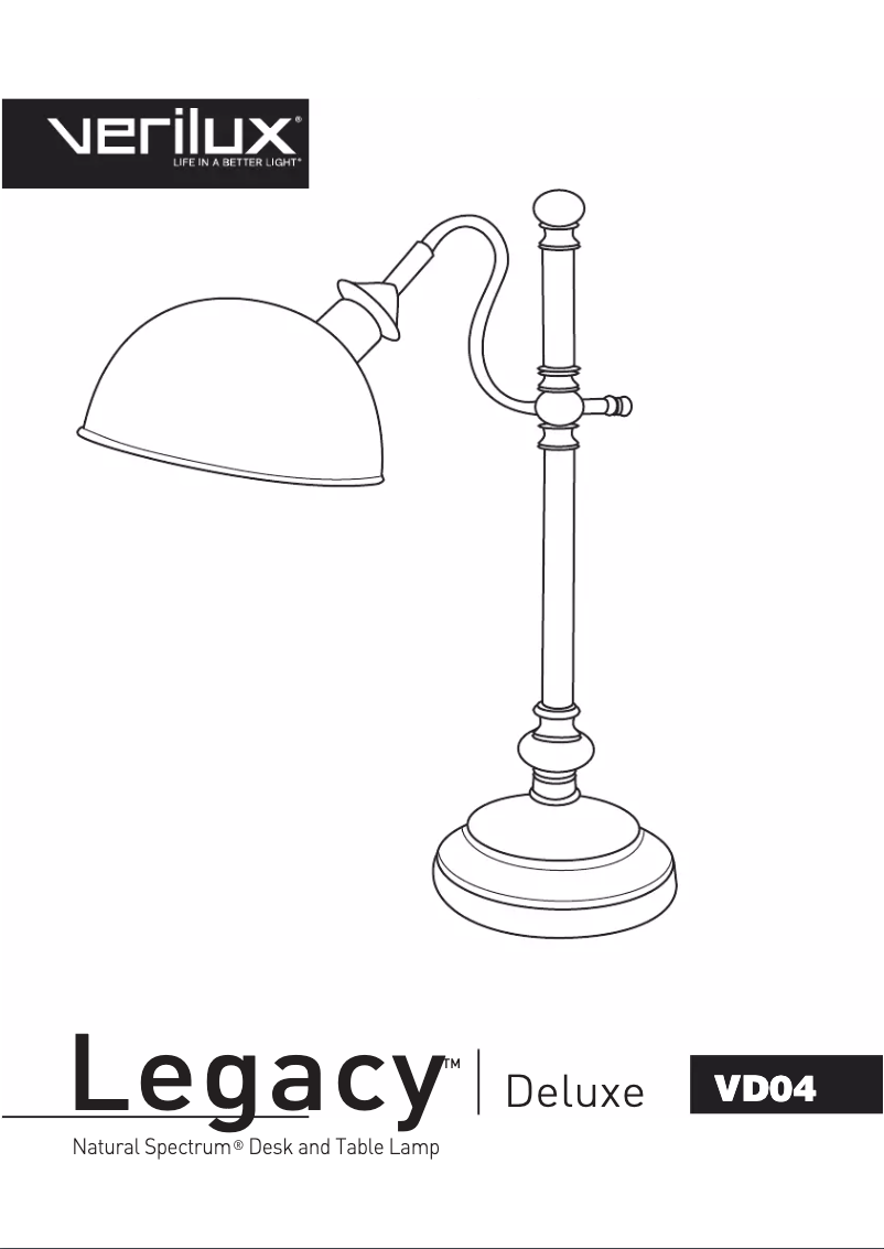 Page 1 de la notice Manuel utilisateur Verilux VD04