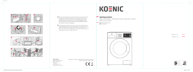 Page n°1 - Manuel utilisateur Koenic KWM 8152 B INV