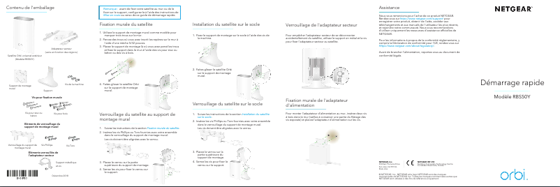Página 1 del manual Guía de instalación Netgear Orbi RBS50Y