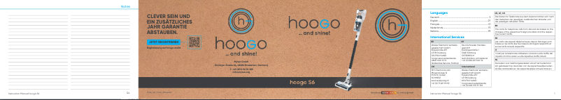 Page n°1 - Manuel utilisateur hoogo S6