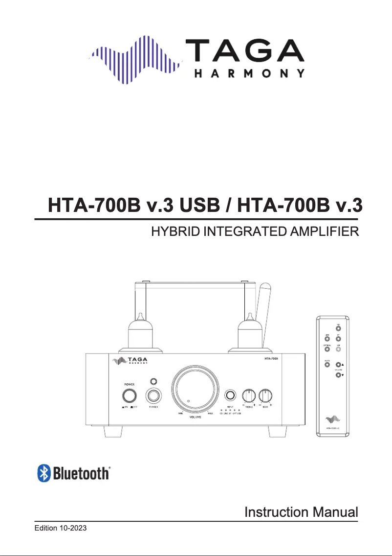 Page 1 de la notice Manuel utilisateur Taga Harmony HTA-700B v.3-USB