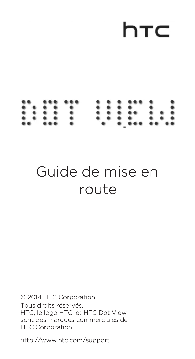 Image de la première page du manuel de l'appareil Dot View