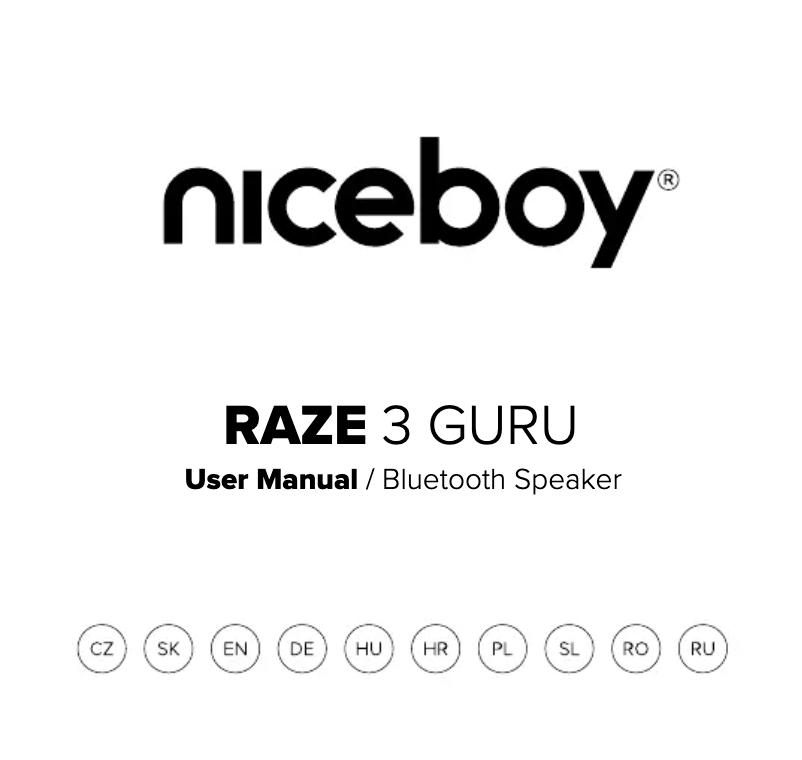 Página 1 del manual Manual de usuario Niceboy RAZE 3 Guru