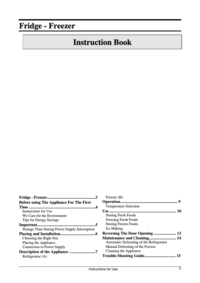 Page n°1 - Manuel utilisateur Gorenje RK4256E