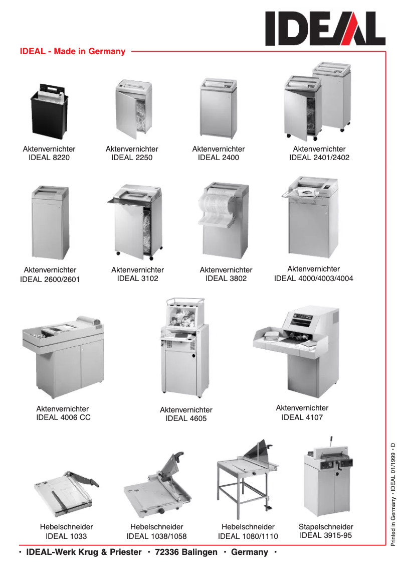 Página 1 del manual Manual de usuario Ideal 4003