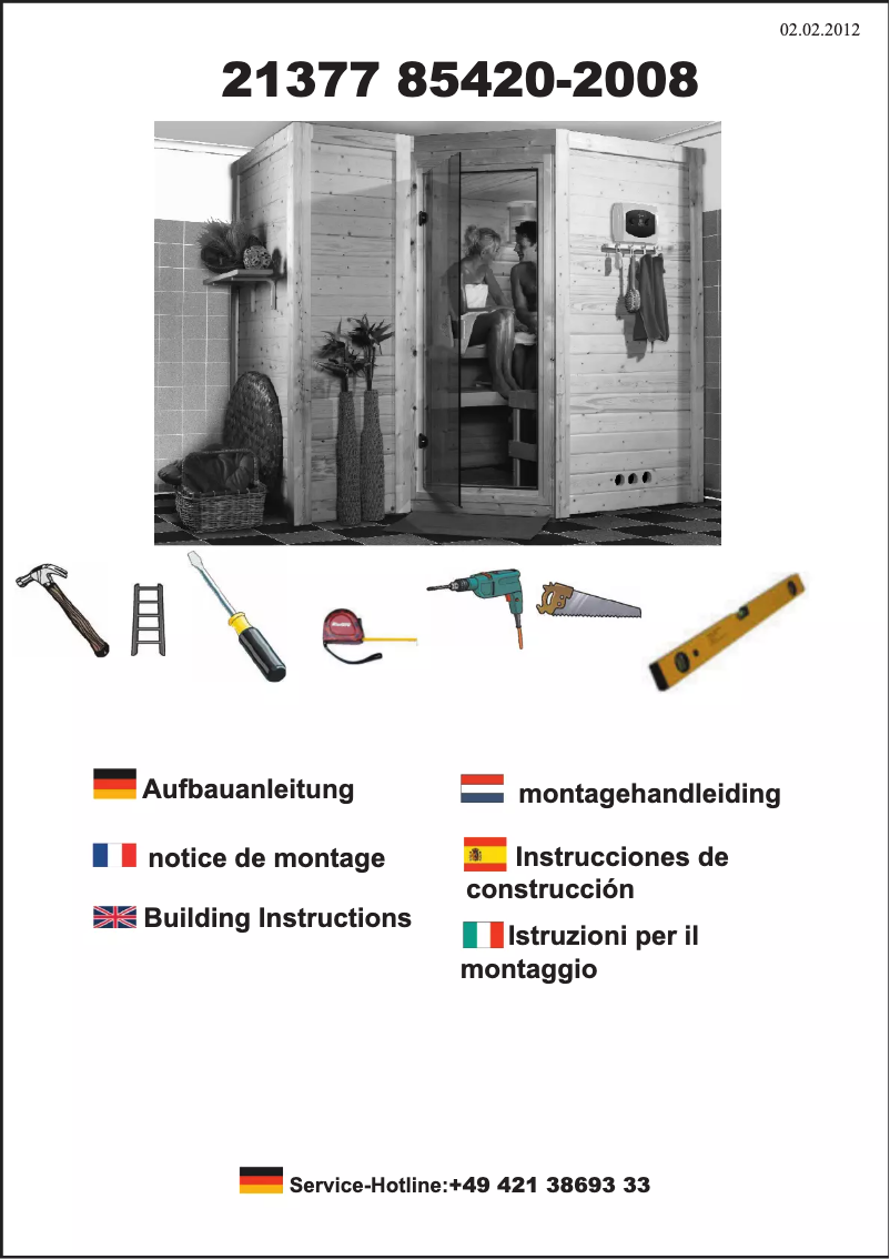 Página 1 del manual Manual de usuario Karibu 21377 85420-2008