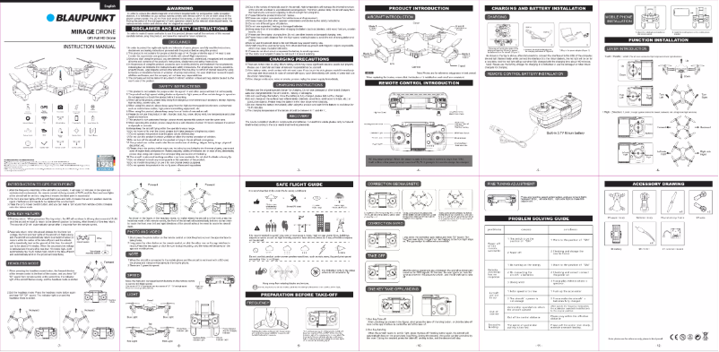 Image de la première page du manuel de l'appareil MIRAGE