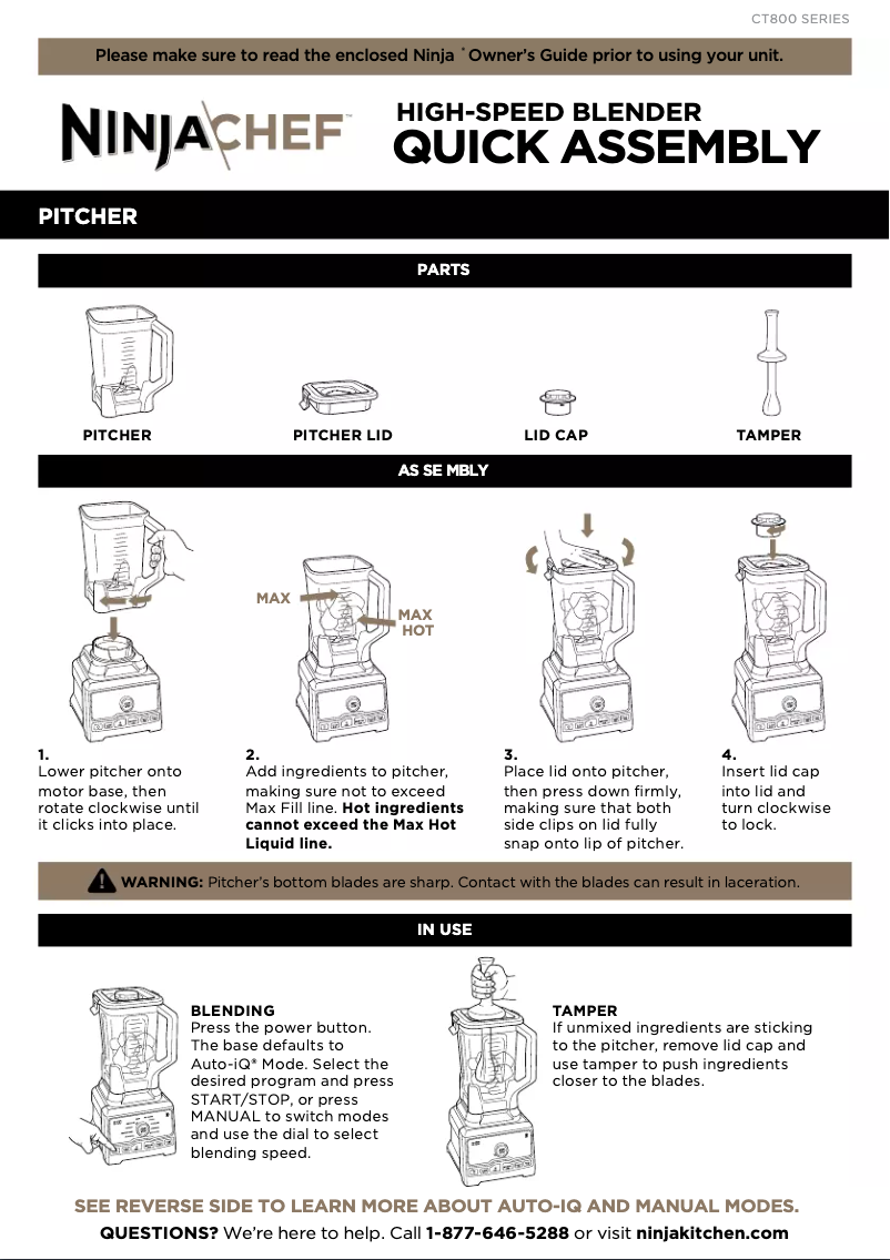 Page n°1 - Manuel utilisateur Ninja CT810