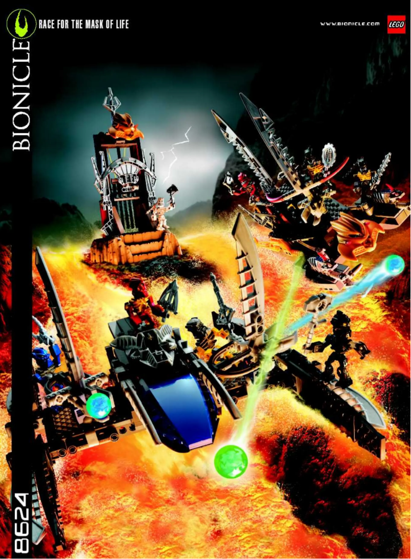 Image de la première page du manuel de l'appareil Bionicle 8624