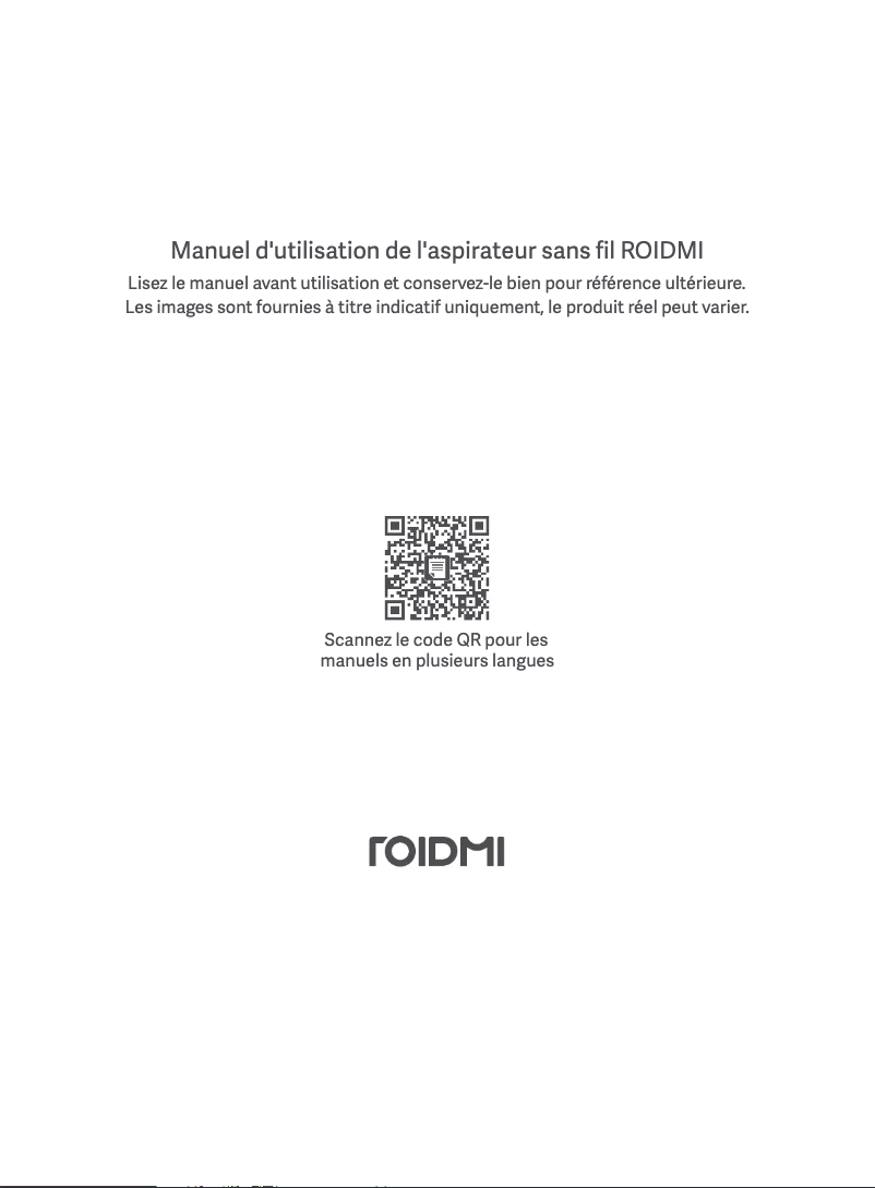 Page 1 de la notice Manuel utilisateur Roidmi RS70