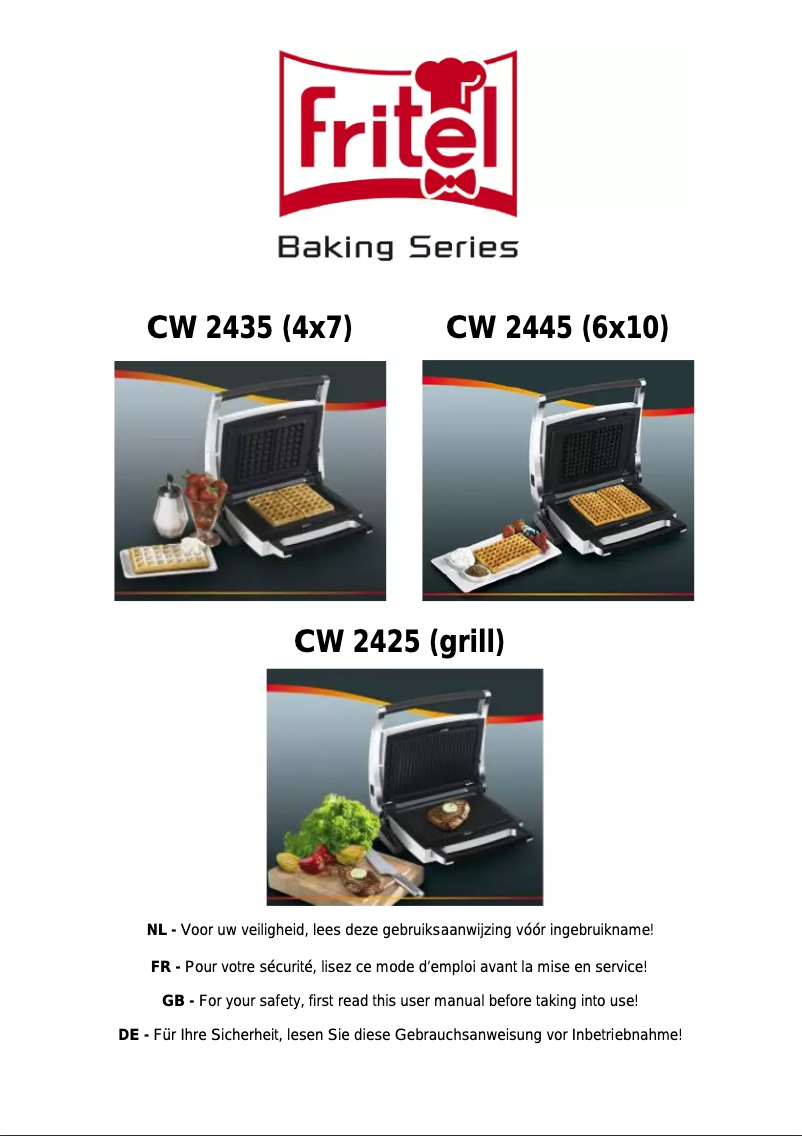 Page 1 de la notice Manuel utilisateur Fritel CW 2435