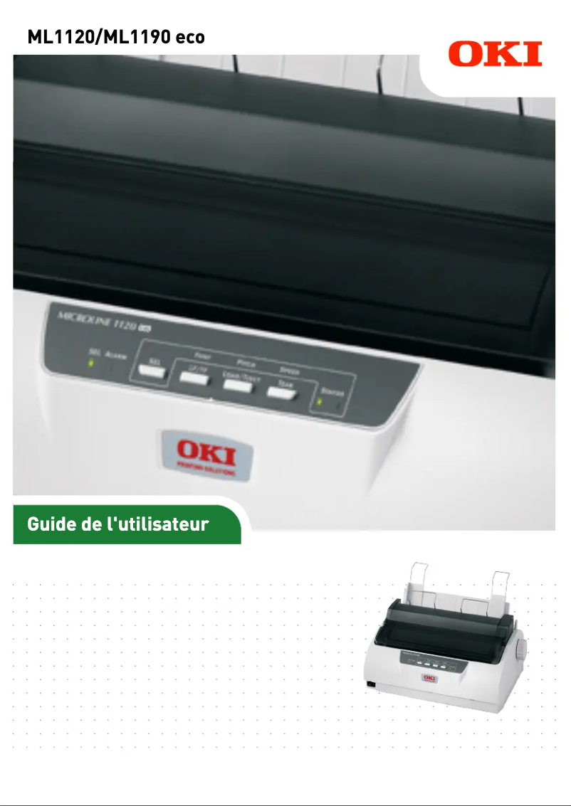 Image de la première page du manuel de l'appareil ML1120eco
