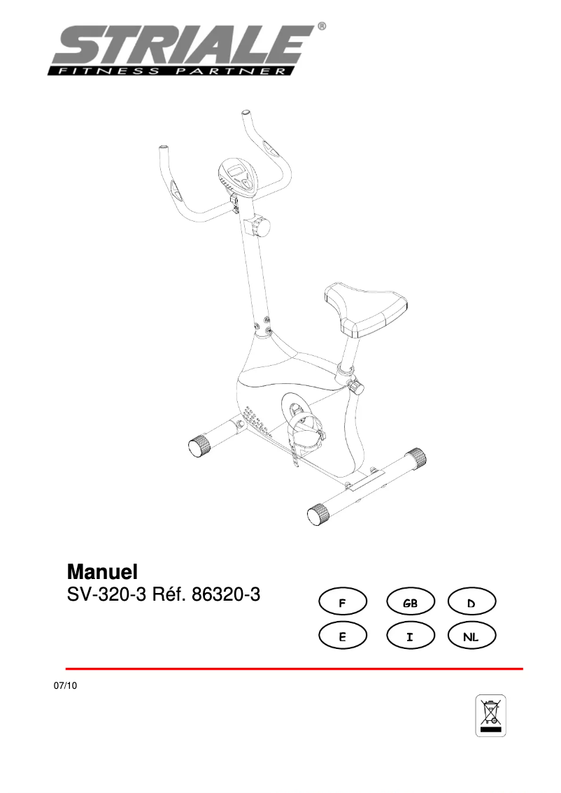 Page n°1 - Manuel utilisateur Striale SV-320-3