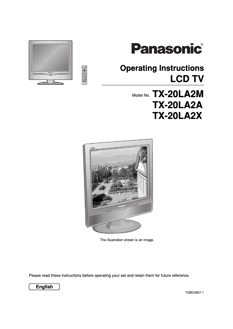 Page 1 de la notice Manuel utilisateur Panasonic Viera TX-20LA2A