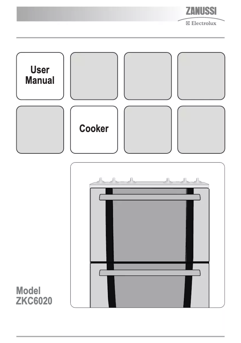 Image de la première page du manuel de l'appareil ZKC6020X