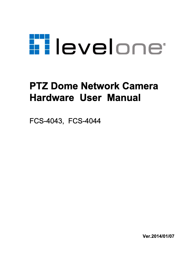 Página 1 del manual Manual de usuario LevelOne FCS-4044