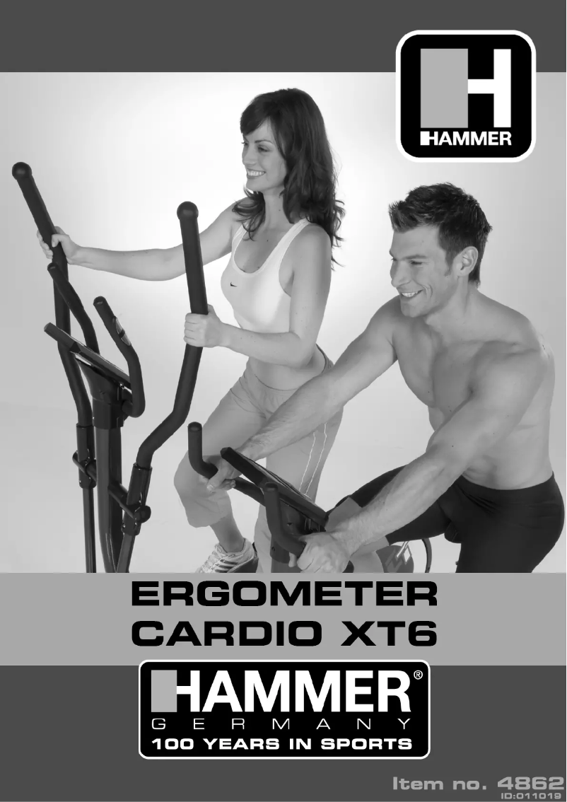 Page 1 de la notice Manuel utilisateur Hammer Cardio XT6