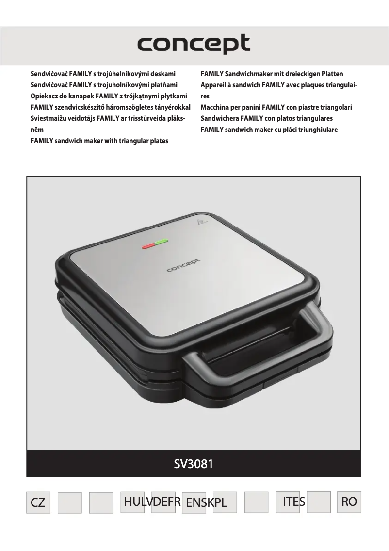 Image de la première page du manuel de l'appareil SV3081