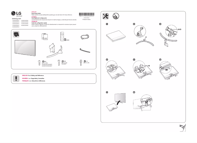 Página 1 del manual Manual de usuario LG 49UK6250PUB