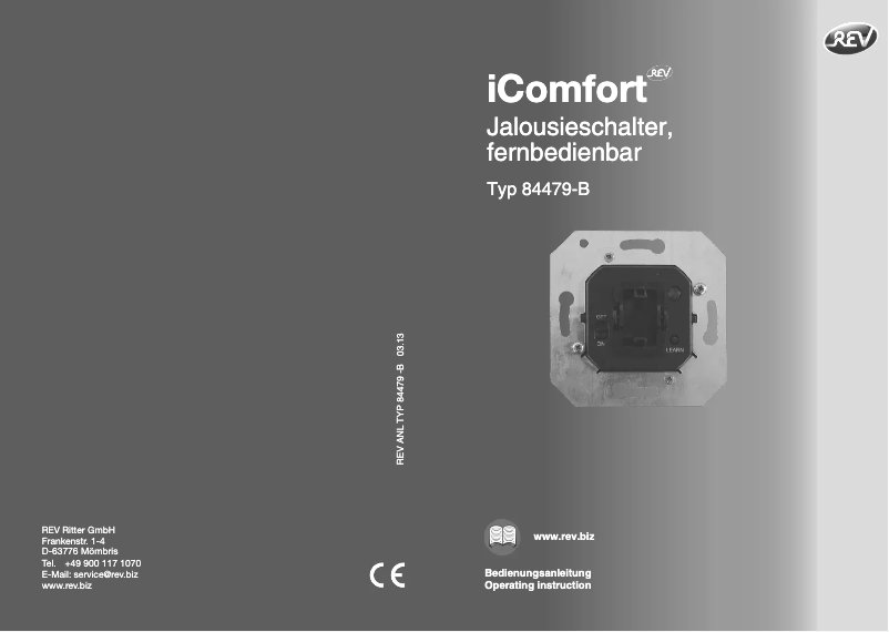 Page n°1 - Manuel utilisateur REV iComfort 84479-B