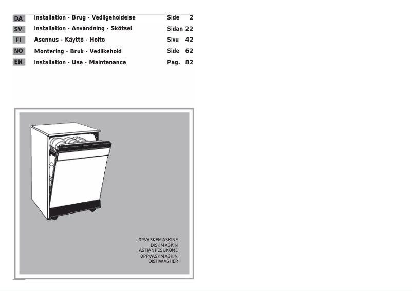 Page 1 de la notice Manuel utilisateur Candy CDF615T-86S