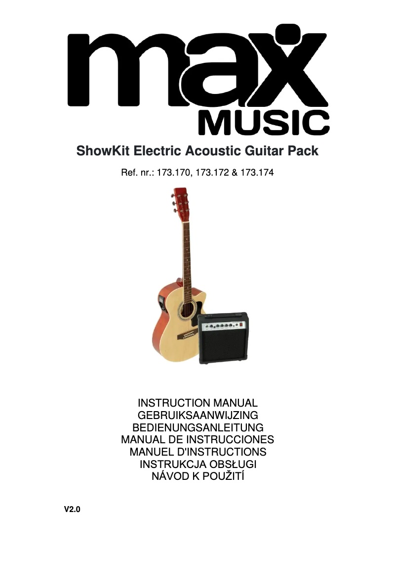 Page n°1 - Manuel utilisateur MAX ShowKit Electric