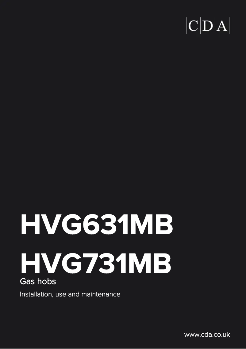 Image de la première page du manuel de l'appareil HVG631MB