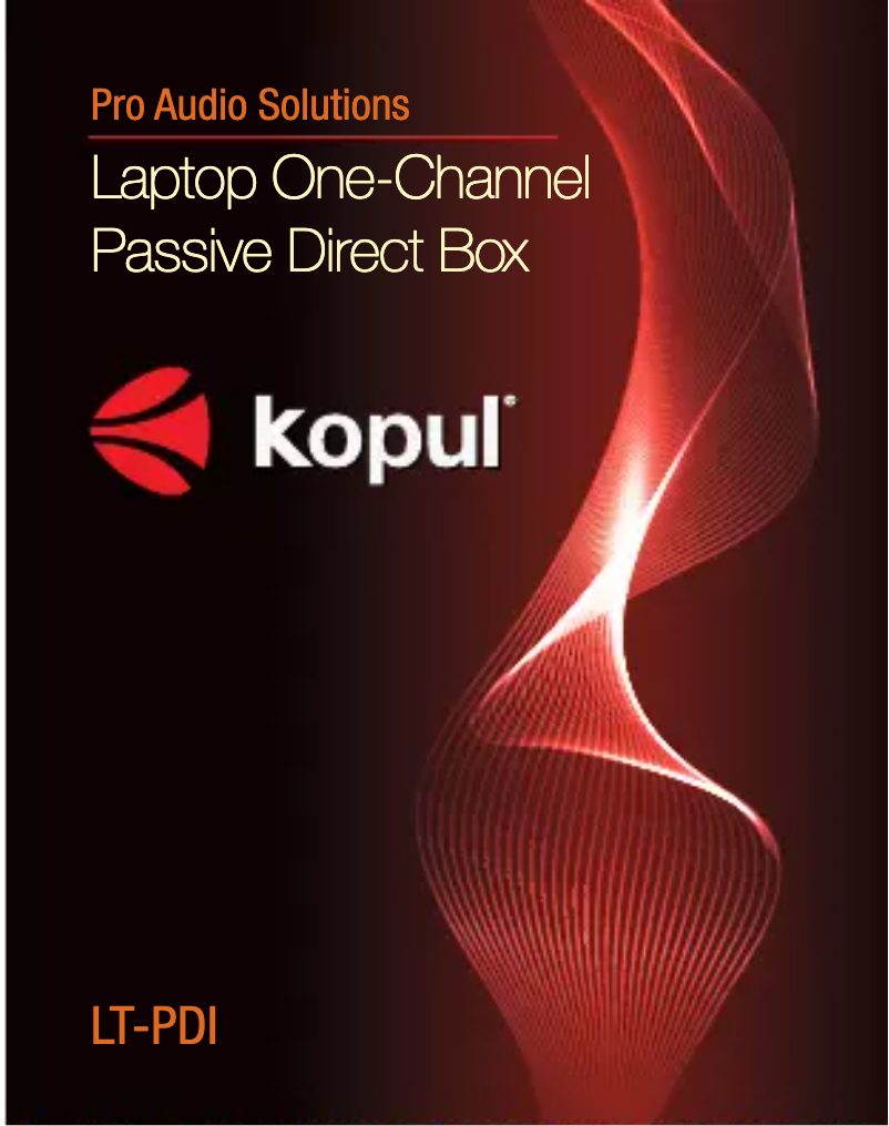 Page 1 de la notice Manuel utilisateur Kopul LT-PDI